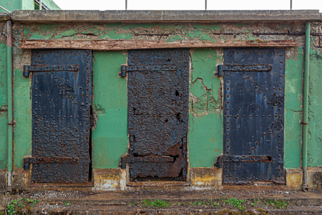 Old Battery Doors Roger W Dormann Fine Art Photographer