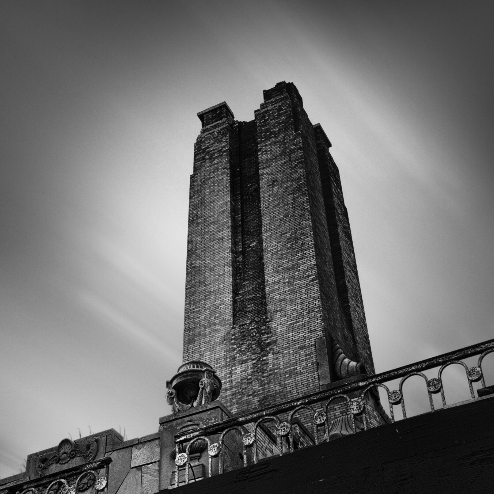 Old brick tower in Ocean Grove, New Jersey