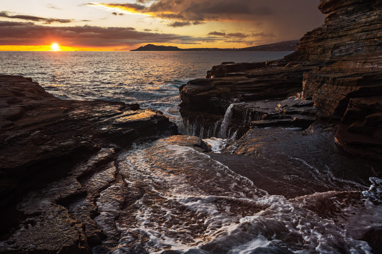 Hawaii ocean rocks