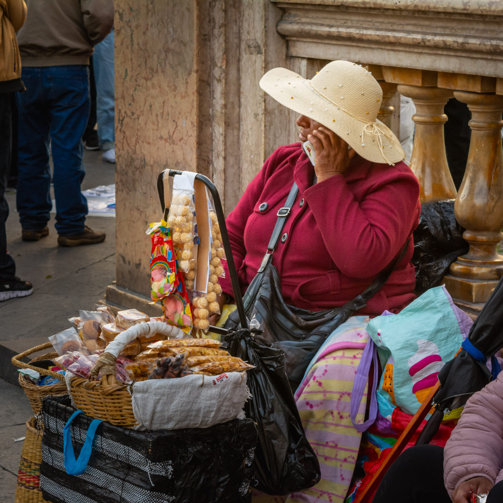 Woman on street in Lima, Peru