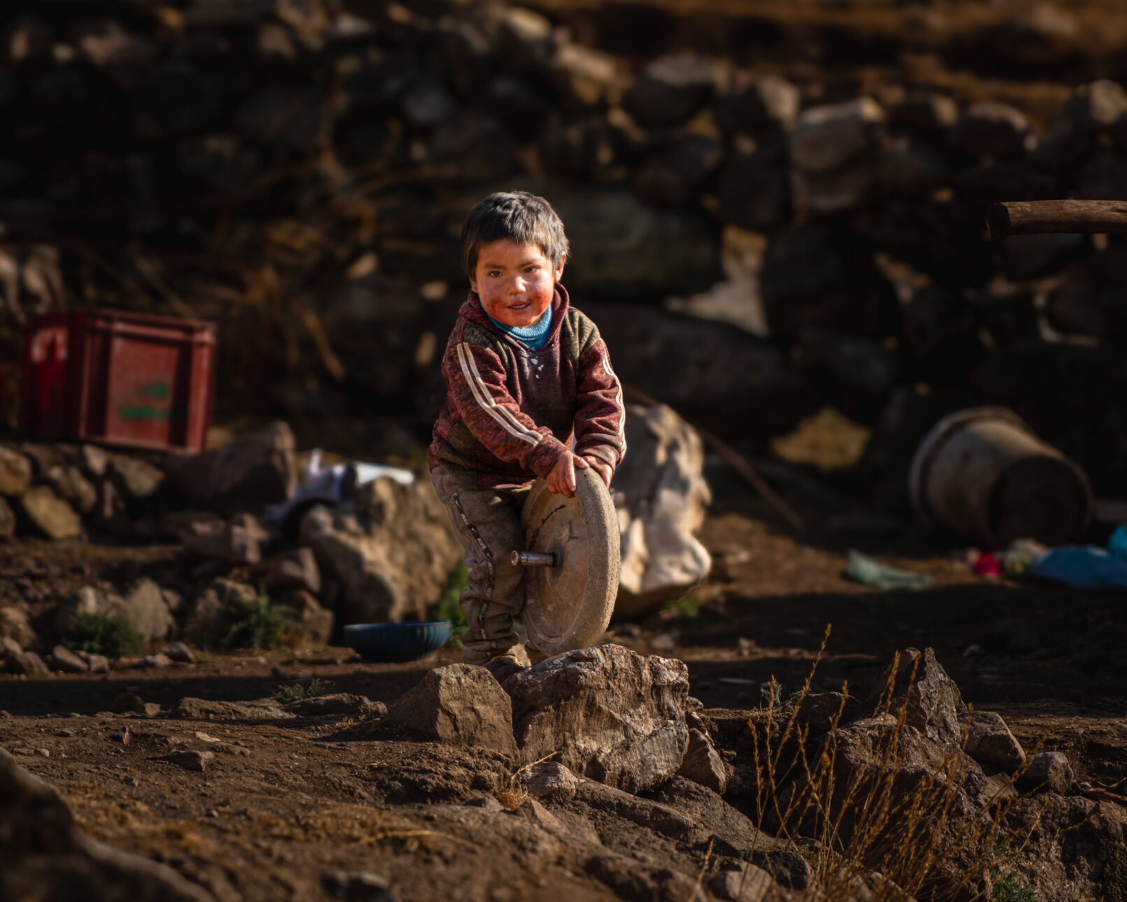 Peruvian village boy