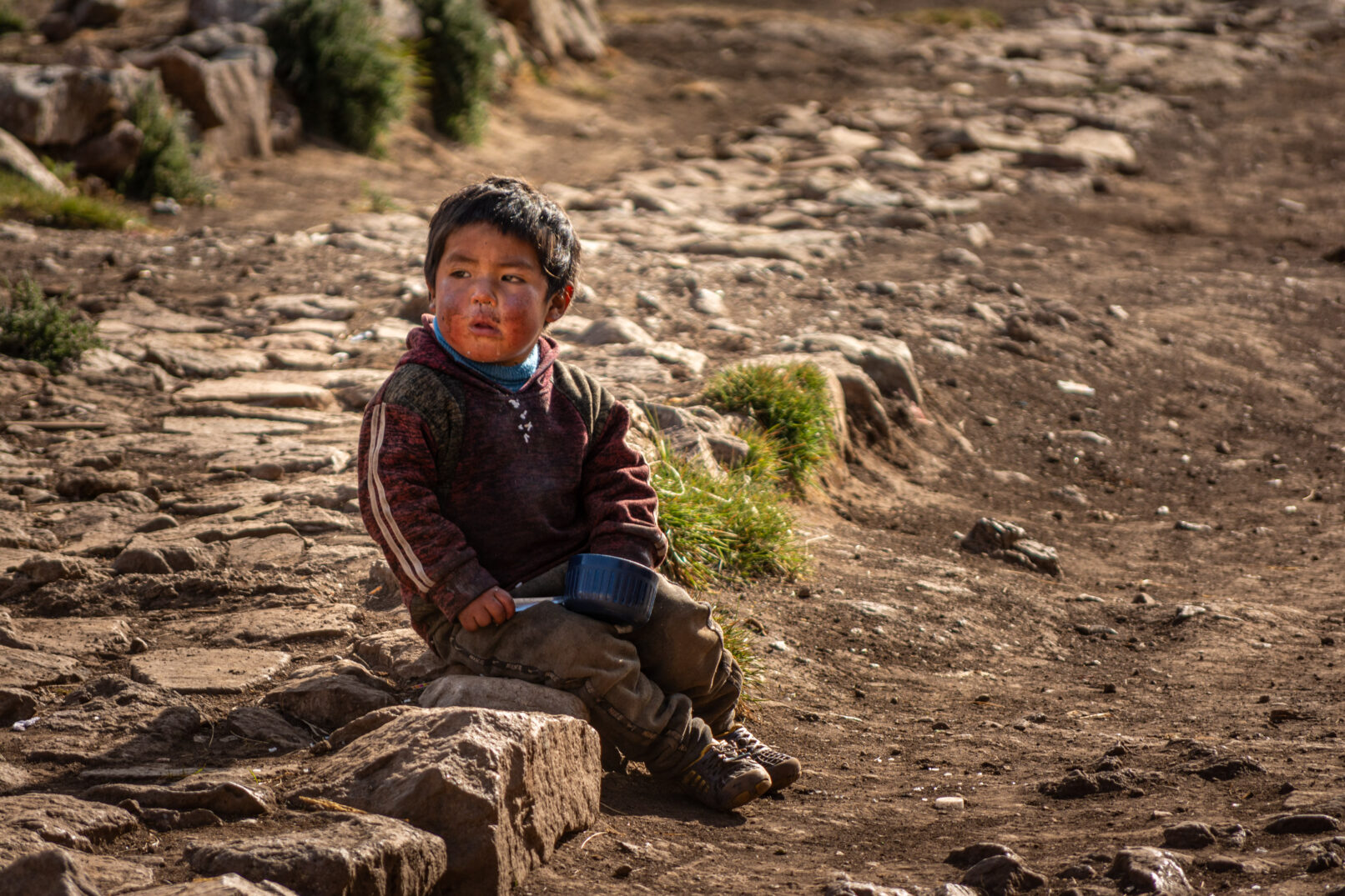 Peruvian village boy