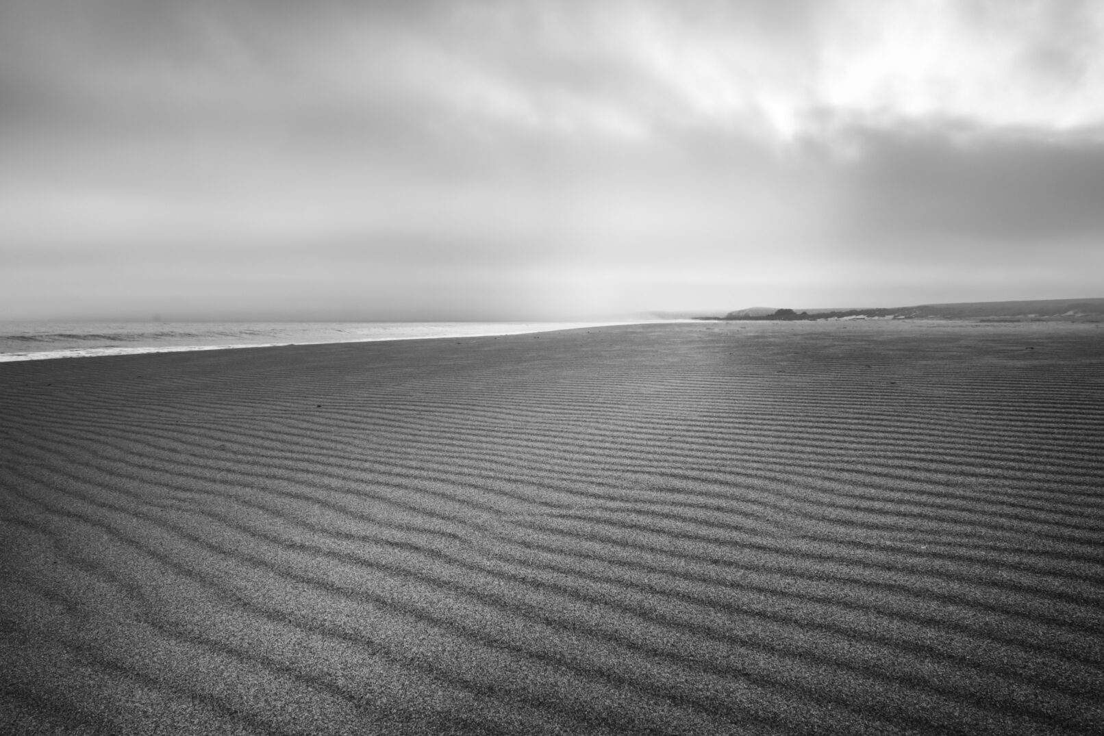 Textured beach sand