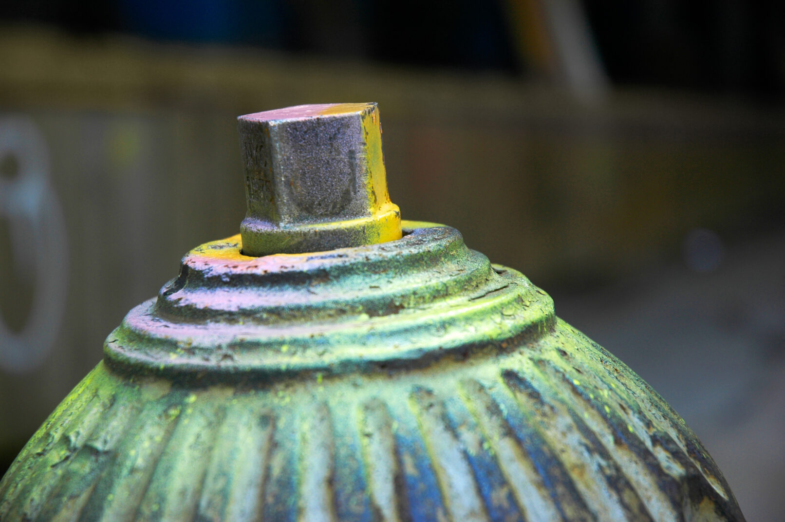 Colorful fire hydrant