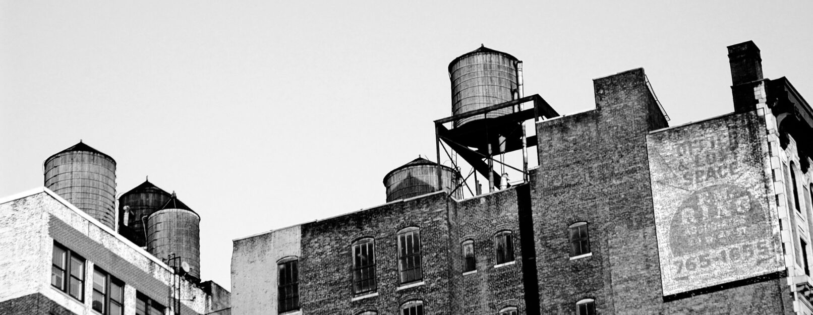 New York brick skyline