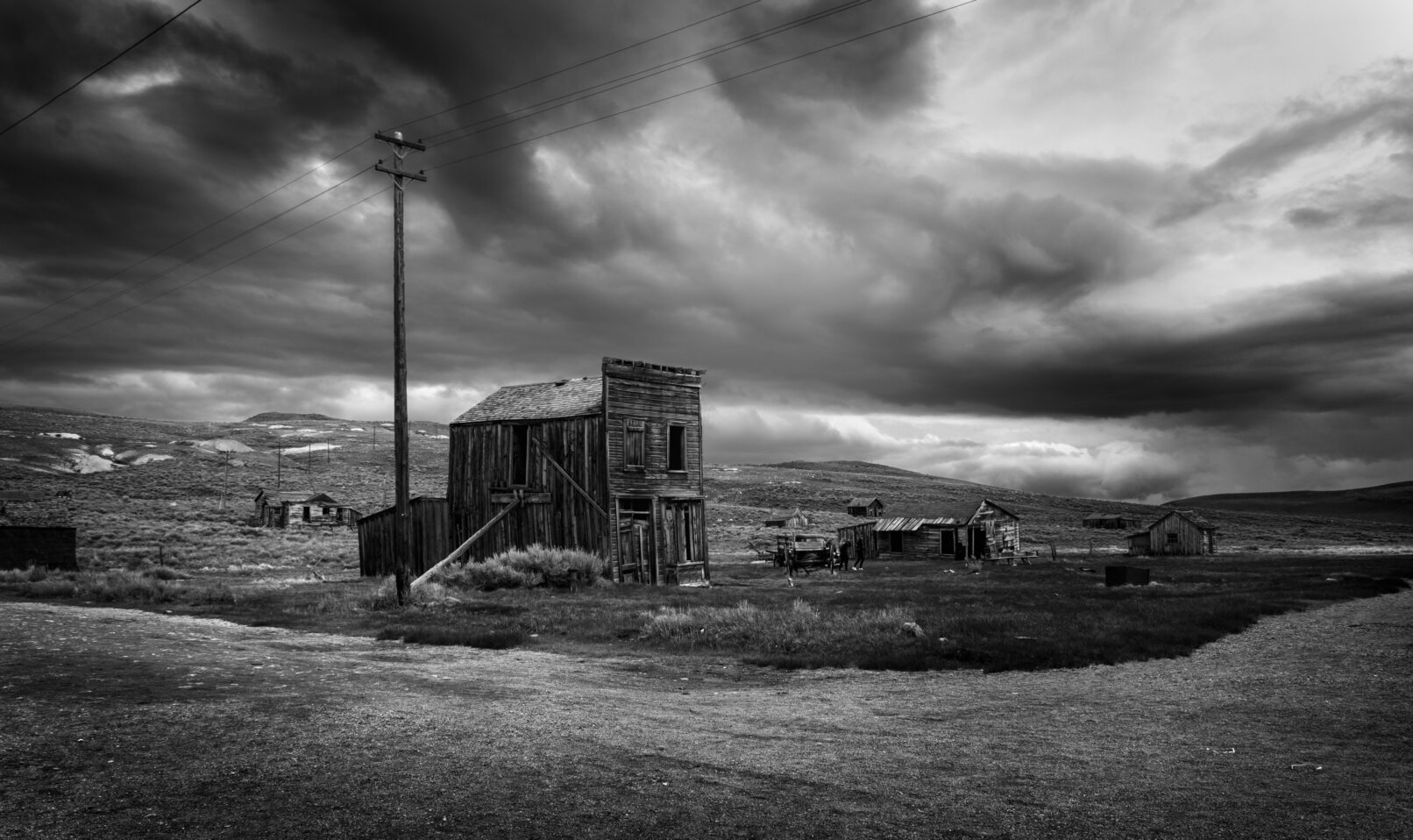 Building in Bodie, California ghost town