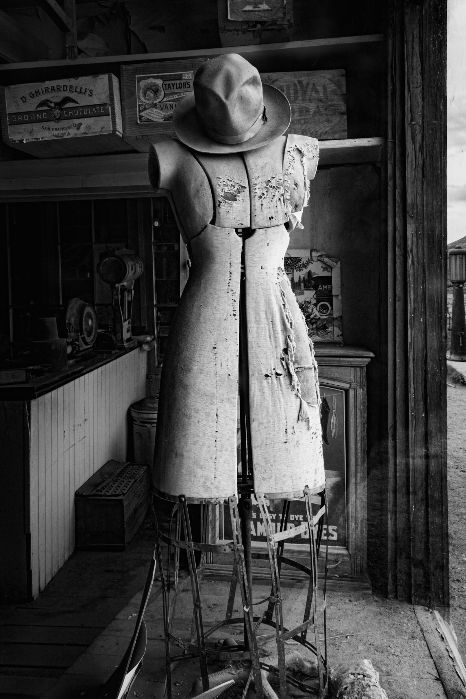 Old mannequin in Bodie, California ghost town