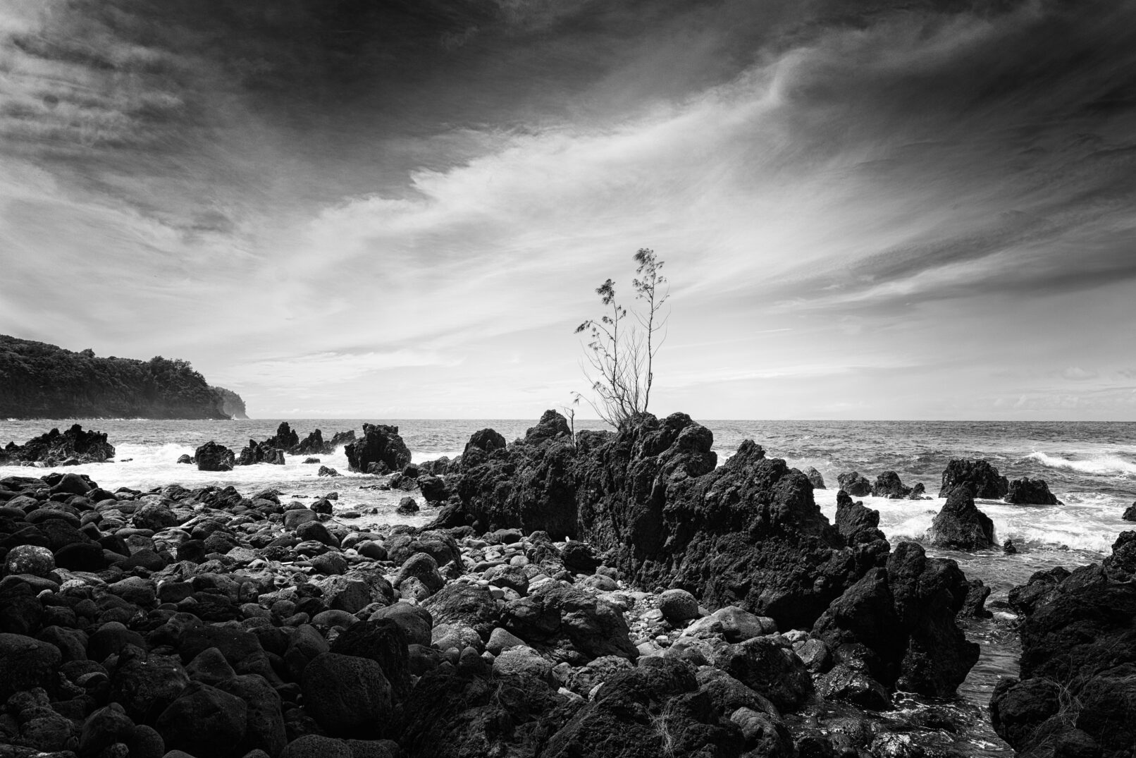 Hawaii rocky beach