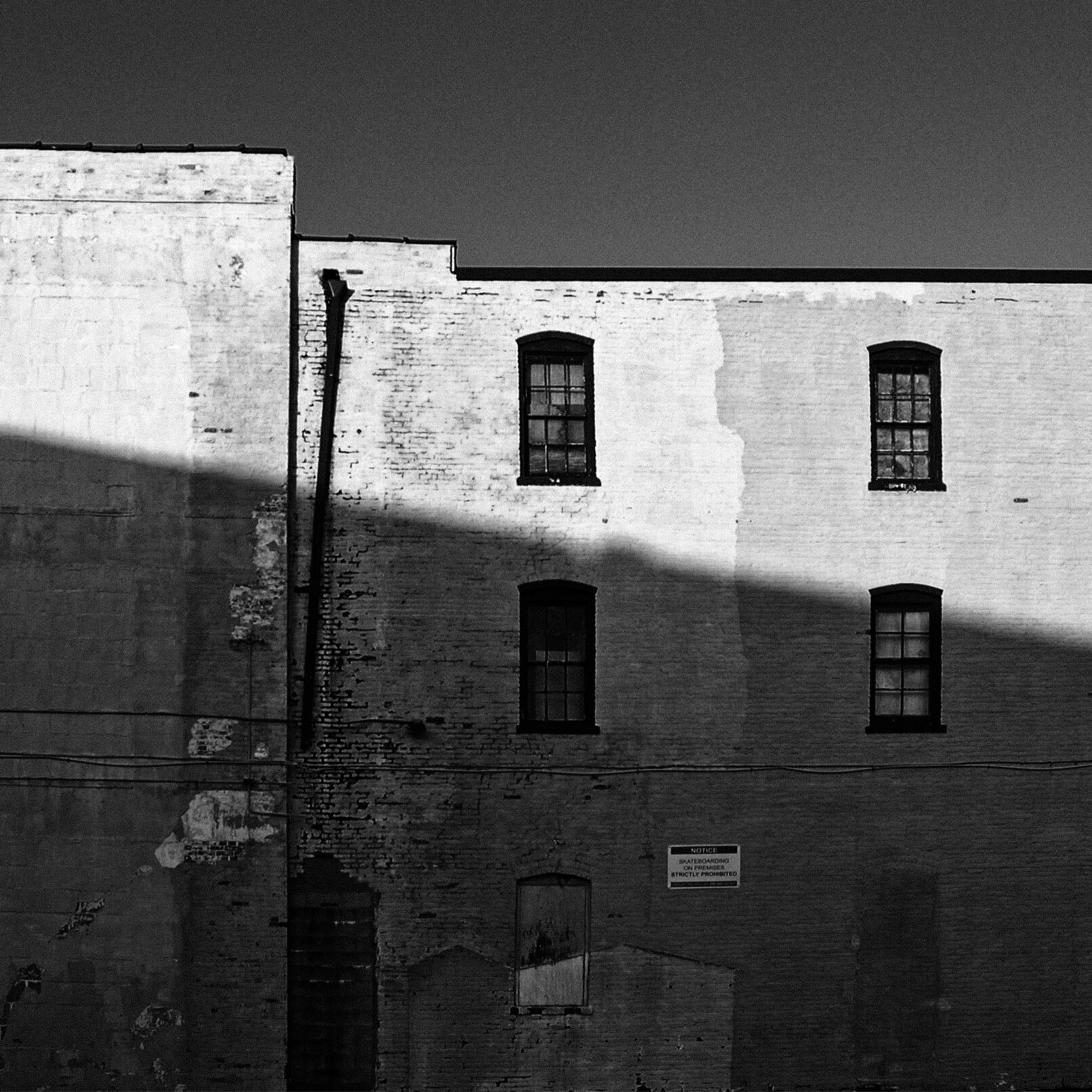 windows in old building facade