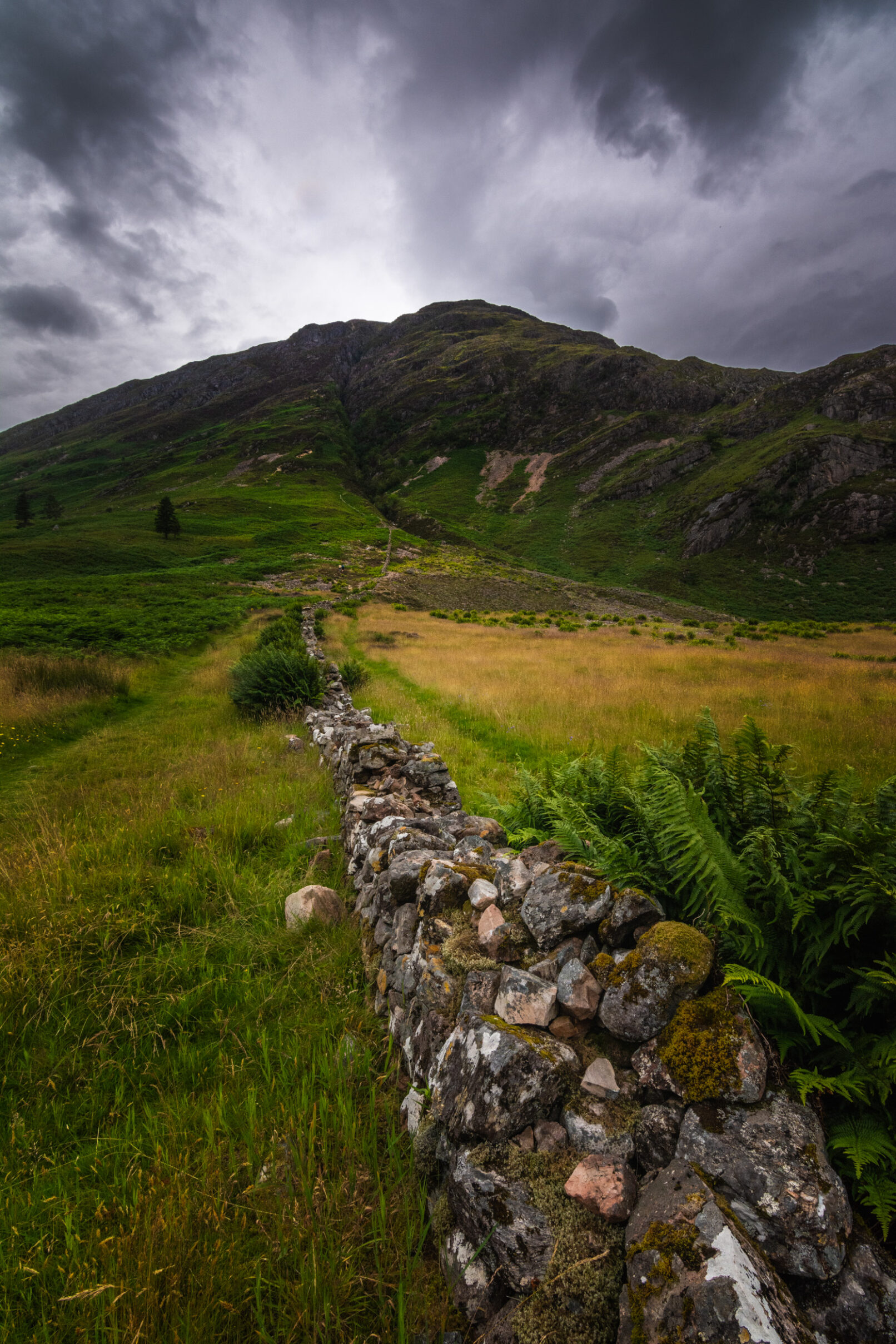 Scotland Highlands stone wall