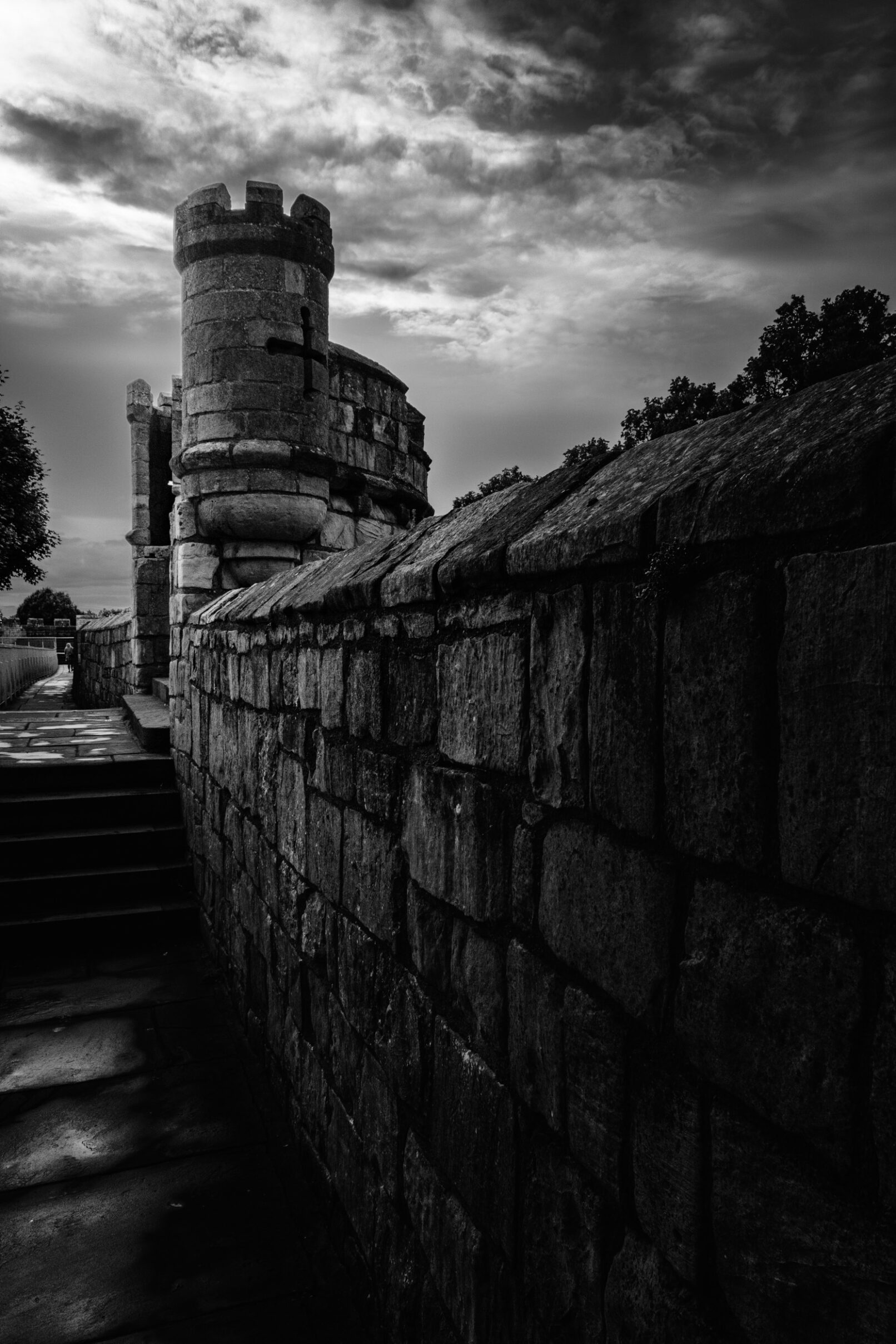 City wall at York, England